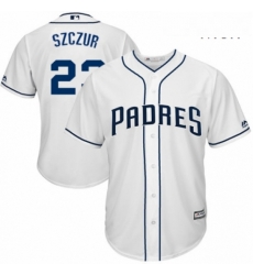 Mens Majestic San Diego Padres 23 Matt Szczur Replica White Home Cool Base MLB Jersey Mens Majestic San Diego Padres 23 Matt Szczur Replica White Home Cool Base MLB Jersey