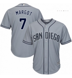 Mens Majestic San Diego Padres 7 Manuel Margot Replica Grey Road Cool Base MLB Jersey Mens Majestic San Diego Padres 7 Manuel Margot Replica Grey Road Cool Base MLB Jersey