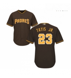 Mens San Diego Padres 23 Fernando Tatis Jr Replica Brown Alternate Cool Base Baseball Jersey Mens San Diego Padres 23 Fernando Tatis Jr Replica Brown Alternate Cool Base Baseball Jersey