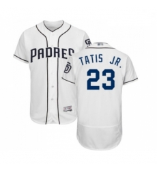 Mens San Diego Padres 23 Fernando Tatis Jr White Home Flex Base Authentic Collection Baseball Jersey Mens San Diego Padres 23 Fernando Tatis Jr White Home Flex Base Authentic Collection Baseball Jersey