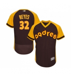 Mens San Diego Padres 32 Franmil Reyes Brown Alternate Cooperstown Authentic Collection MLB Jersey Flex Base Ba Mens San Diego Padres 32 Franmil Reyes Brown Alternate Cooperstown Authentic Collection MLB Jersey Flex Base Ba