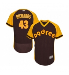 Mens San Diego Padres 43 Garrett Richards Brown Alternate Cooperstown Authentic Collection MLB Jersey Flex Base Mens San Diego Padres 43 Garrett Richards Brown Alternate Cooperstown Authentic Collection MLB Jersey Flex Base
