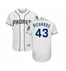 Mens San Diego Padres 43 Garrett Richards White Home Flex Base Authentic Collection Baseball Jersey Mens San Diego Padres 43 Garrett Richards White Home Flex Base Authentic Collection Baseball Jersey