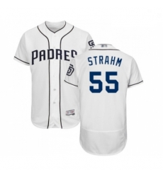 Mens San Diego Padres 55 Matt Strahm White Home Flex Base Authentic Collection Baseball Jersey Mens San Diego Padres 55 Matt Strahm White Home Flex Base Authentic Collection Baseball Jersey