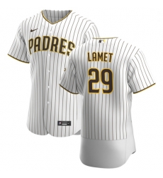 San Diego Padres 29 Dinelson Lamet Men Nike White Brown Home 2020 Authentic Player Jersey San Diego Padres 29 Dinelson Lamet Men Nike White Brown Home 2020 Authentic Player Jersey