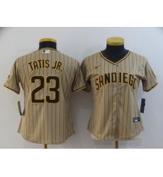 Women Padres 23 Fernando Tatis Jr Brown Nike 2020 Cool Base Jersey Women Padres 23 Fernando Tatis Jr Brown Nike 2020 Cool Base Jersey