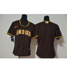 Women Padres Blank White Brown Cool Base Jerseys Women Padres Blank White Brown Cool Base Jerseys