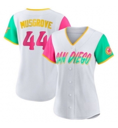 Women San Diego Padres 44 Joe Musgrove 2022 White City Connect Cool Base Stitched Baseball Jersey Women San Diego Padres 44 Joe Musgrove 2022 White City Connect Cool Base Stitched Baseball Jersey