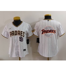 Women San Diego Padres Big Logo Cool Base Stitched Baseball Jersey 1 Women San Diego Padres Big Logo Cool Base Stitched Baseball Jersey 1