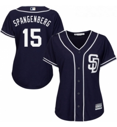 Womens Majestic San Diego Padres 15 Cory Spangenberg Authentic Navy Blue Alternate 1 Cool Base MLB Jersey Womens Majestic San Diego Padres 15 Cory Spangenberg Authentic Navy Blue Alternate 1 Cool Base MLB Jersey