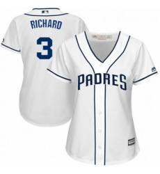 Womens Majestic San Diego Padres 3 Clayton Richard Authentic White Home Cool Base MLB Jersey Womens Majestic San Diego Padres 3 Clayton Richard Authentic White Home Cool Base MLB Jersey