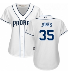 Womens Majestic San Diego Padres 35 Randy Jones Replica White Home Cool Base MLB Jersey Womens Majestic San Diego Padres 35 Randy Jones Replica White Home Cool Base MLB Jersey