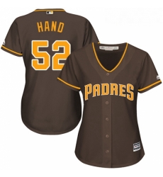 Womens Majestic San Diego Padres 52 Brad Hand Replica Brown Alternate Cool Base MLB Jersey Womens Majestic San Diego Padres 52 Brad Hand Replica Brown Alternate Cool Base MLB Jersey