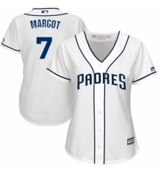 Womens Majestic San Diego Padres 7 Manuel Margot Replica White Home Cool Base MLB Jersey Womens Majestic San Diego Padres 7 Manuel Margot Replica White Home Cool Base MLB Jersey