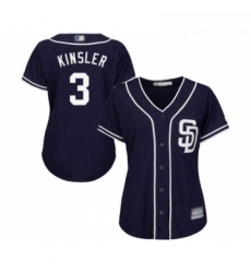 Womens San Diego Padres 3 Ian Kinsler Replica Navy Blue Alternate 1 Cool Base Baseball Jersey Womens San Diego Padres 3 Ian Kinsler Replica Navy Blue Alternate 1 Cool Base Baseball Jersey