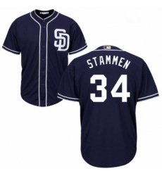 Youth Majestic San Diego Padres 34 Craig Stammen Replica Navy Blue Alternate 1 Cool Base MLB Jersey Youth Majestic San Diego Padres 34 Craig Stammen Replica Navy Blue Alternate 1 Cool Base MLB Jersey