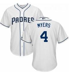 Youth Majestic San Diego Padres 4 Wil Myers Authentic White Home Cool Base MLB Jersey Youth Majestic San Diego Padres 4 Wil Myers Authentic White Home Cool Base MLB Jersey