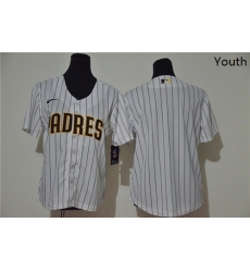 Youth Padres Blank White Youth Cool Base Jersey Youth Padres Blank White Youth Cool Base Jersey