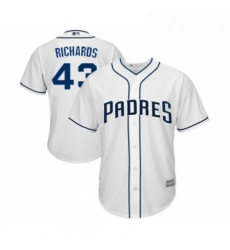 Youth San Diego Padres 43 Garrett Richards Replica White Home Cool Base Baseball Jersey Youth San Diego Padres 43 Garrett Richards Replica White Home Cool Base Baseball Jersey