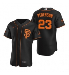 Men San Francisco Giants 23 Joc Pederson Black Flex Base Stitched jersey Men San Francisco Giants 23 Joc Pederson Black Flex Base Stitched jersey