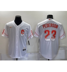 Men San Francisco Giants 23 Joc Pederson White City Connect Cool Base Stitched Jersey Men San Francisco Giants 23 Joc Pederson White City Connect Cool Base Stitched Jersey