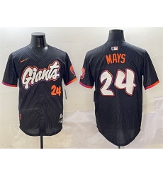 Men San Francisco Giants 24 Willie Mays Anthracite 2025 City Connect Limited Stitched Baseball Jersey Men San Francisco Giants 24 Willie Mays Anthracite 2025 City Connect Limited Stitched Baseball Jersey