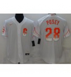 Men San Francisco Giants 28 Buster Posey White 2021 City Connect Stitched MLB Flex Base Nike Jersey Men San Francisco Giants 28 Buster Posey White 2021 City Connect Stitched MLB Flex Base Nike Jersey