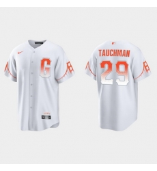 Men San Francisco Giants 29 Mike Tauchman Men 2021 City Connect White Fan Version Jersey Men San Francisco Giants 29 Mike Tauchman Men 2021 City Connect White Fan Version Jersey