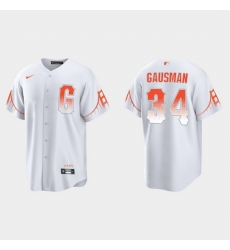 Men San Francisco Giants 34 Kevin Gausman Men 2021 City Connect White Fan Version Jersey Men San Francisco Giants 34 Kevin Gausman Men 2021 City Connect White Fan Version Jersey