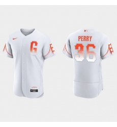 Men San Francisco Giants 36 Gaylord Perry Men 2021 City Connect Authentic White Jersey Men San Francisco Giants 36 Gaylord Perry Men 2021 City Connect Authentic White Jersey