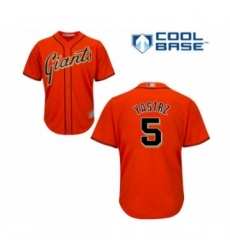 Men San Francisco Giants #5 Mike Yastrzemski Authentic Orange Alternate Cool Base Baseball Player Jersey Men San Francisco Giants #5 Mike Yastrzemski Authentic Orange Alternate Cool Base Baseball Player Jersey