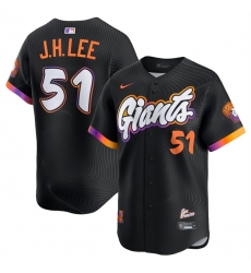 Men San Francisco Giants 51 Jung Hoo Lee Anthracite 2025 City Connect Limited Stitched Baseball Jersey Men San Francisco Giants 51 Jung Hoo Lee Anthracite 2025 City Connect Limited Stitched Baseball Jersey