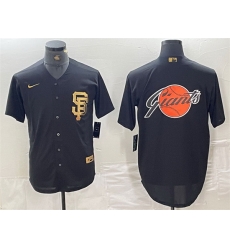 Men San Francisco Giants Black Team Big Logo Cool Base Stitched Baseball Jersey 4 Men San Francisco Giants Black Team Big Logo Cool Base Stitched Baseball Jersey 4
