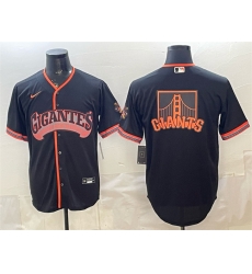 Men San Francisco Giants Team Big Logo Black 2026 Alternate Stadium Stitched Baseball JerseyS