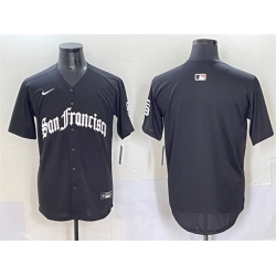 Men San Francisco Giants Team Big Logo White  27Gothic Fog Edition 27 Vapor Premier Limited Stitched Baseball Jersey 002