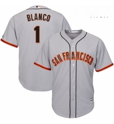 Mens Majestic San Francisco Giants 1 Gregor Blanco Replica Grey Road Cool Base MLB Jersey Mens Majestic San Francisco Giants 1 Gregor Blanco Replica Grey Road Cool Base MLB Jersey