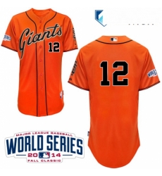 Mens Majestic San Francisco Giants 12 Joe Panik Replica Orange Alternate Cool Base w2014 World Series Patch MLB Jersey Mens Majestic San Francisco Giants 12 Joe Panik Replica Orange Alternate Cool Base w2014 World Series Patch MLB Jersey