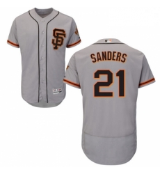 Mens Majestic San Francisco Giants 21 Deion Sanders Grey Alternate Flex Base Authentic Collection MLB Jersey Mens Majestic San Francisco Giants 21 Deion Sanders Grey Alternate Flex Base Authentic Collection MLB Jersey
