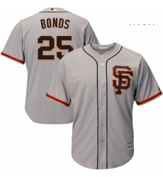 Mens Majestic San Francisco Giants 25 Barry Bonds Replica Grey Road 2 Cool Base MLB Jersey Mens Majestic San Francisco Giants 25 Barry Bonds Replica Grey Road 2 Cool Base MLB Jersey