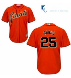 Mens Majestic San Francisco Giants 25 Barry Bonds Replica Orange Alternate Cool Base MLB Jersey Mens Majestic San Francisco Giants 25 Barry Bonds Replica Orange Alternate Cool Base MLB Jersey