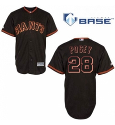 Mens Majestic San Francisco Giants 28 Buster Posey Authentic Black New Cool Base MLB Jersey Mens Majestic San Francisco Giants 28 Buster Posey Authentic Black New Cool Base MLB Jersey