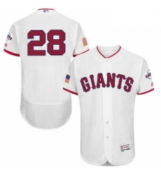 Mens Majestic San Francisco Giants 28 Buster Posey White Fashion Stars Stripes Flex Base MLB Jersey Mens Majestic San Francisco Giants 28 Buster Posey White Fashion Stars Stripes Flex Base MLB Jersey