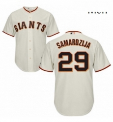 Mens Majestic San Francisco Giants 29 Jeff Samardzija Replica Cream Home Cool Base MLB Jersey Mens Majestic San Francisco Giants 29 Jeff Samardzija Replica Cream Home Cool Base MLB Jersey