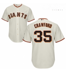 Mens Majestic San Francisco Giants 35 Brandon Crawford Replica Cream Home Cool Base MLB Jersey Mens Majestic San Francisco Giants 35 Brandon Crawford Replica Cream Home Cool Base MLB Jersey