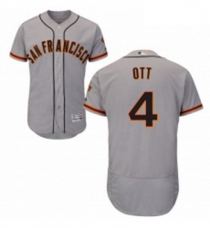 Mens Majestic San Francisco Giants 4 Mel Ott Grey Road Flex Base Authentic Collection MLB Jersey Mens Majestic San Francisco Giants 4 Mel Ott Grey Road Flex Base Authentic Collection MLB Jersey