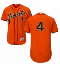 Mens Majestic San Francisco Giants 4 Mel Ott Orange Alternate Flex Base Authentic Collection MLB Jersey Mens Majestic San Francisco Giants 4 Mel Ott Orange Alternate Flex Base Authentic Collection MLB Jersey