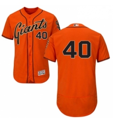 Mens Majestic San Francisco Giants 40 Madison Bumgarner Orange Alternate Flex Base Authentic Collection MLB Jersey Mens Majestic San Francisco Giants 40 Madison Bumgarner Orange Alternate Flex Base Authentic Collection MLB Jersey