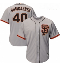 Mens Majestic San Francisco Giants 40 Madison Bumgarner Replica Grey Road 2 Cool Base MLB Jersey Mens Majestic San Francisco Giants 40 Madison Bumgarner Replica Grey Road 2 Cool Base MLB Jersey