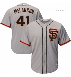 Mens Majestic San Francisco Giants 41 Mark Melancon Replica Grey Road 2 Cool Base MLB Jersey Mens Majestic San Francisco Giants 41 Mark Melancon Replica Grey Road 2 Cool Base MLB Jersey
