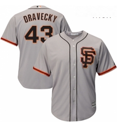 Mens Majestic San Francisco Giants 43 Dave Dravecky Replica Grey Road 2 Cool Base MLB Jersey Mens Majestic San Francisco Giants 43 Dave Dravecky Replica Grey Road 2 Cool Base MLB Jersey